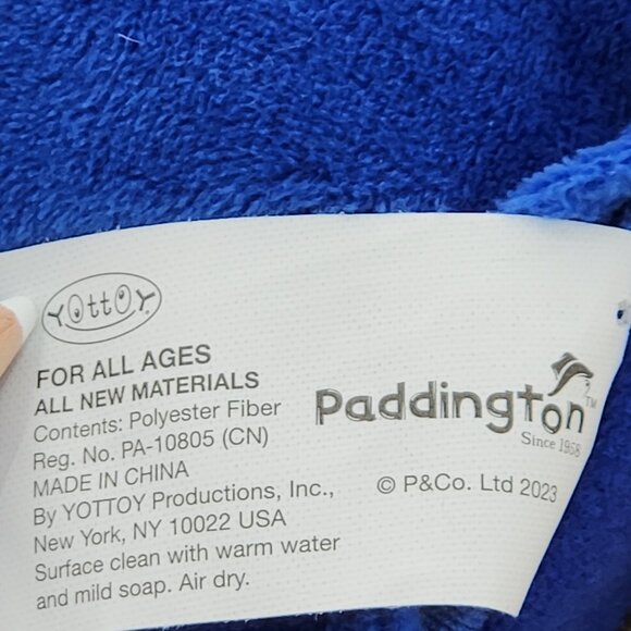 Kohls Cares Paddington Bear Plush Stuffed Animal Red Hat Blue Coat Tags 2023 - Picture 8 of 11